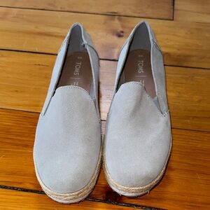 TOMS Women's Light Gray Espadrilles